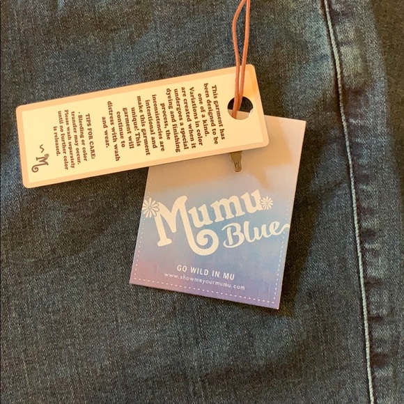 Mumu Blue Berkley Bells ZIP Up Jeans - Picture 6 of 8